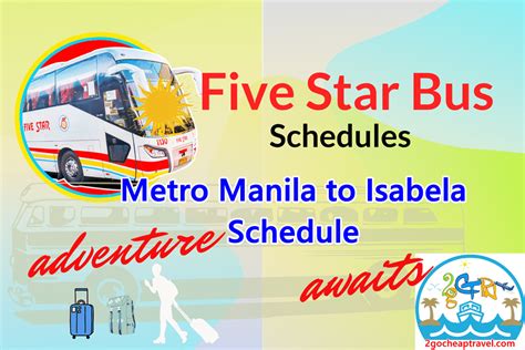 Trip Schedule — Five Star PH.